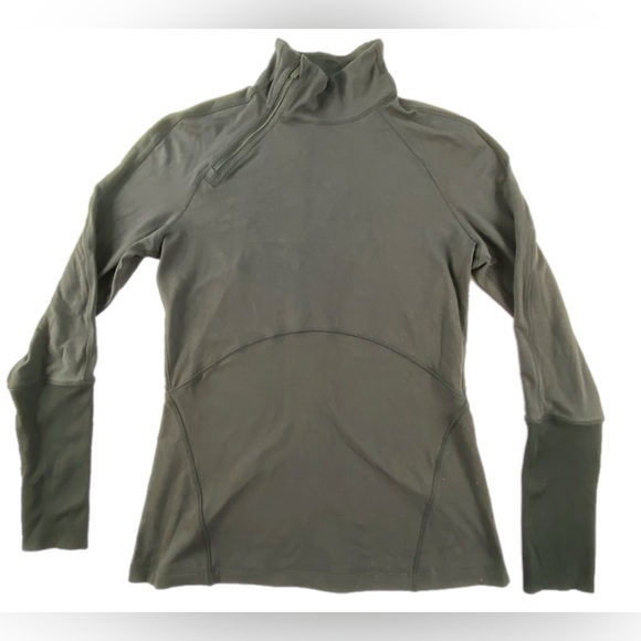 lululemon athletica Tops - Lululemon Brisk Running 1/2 zip size 8 black EUC